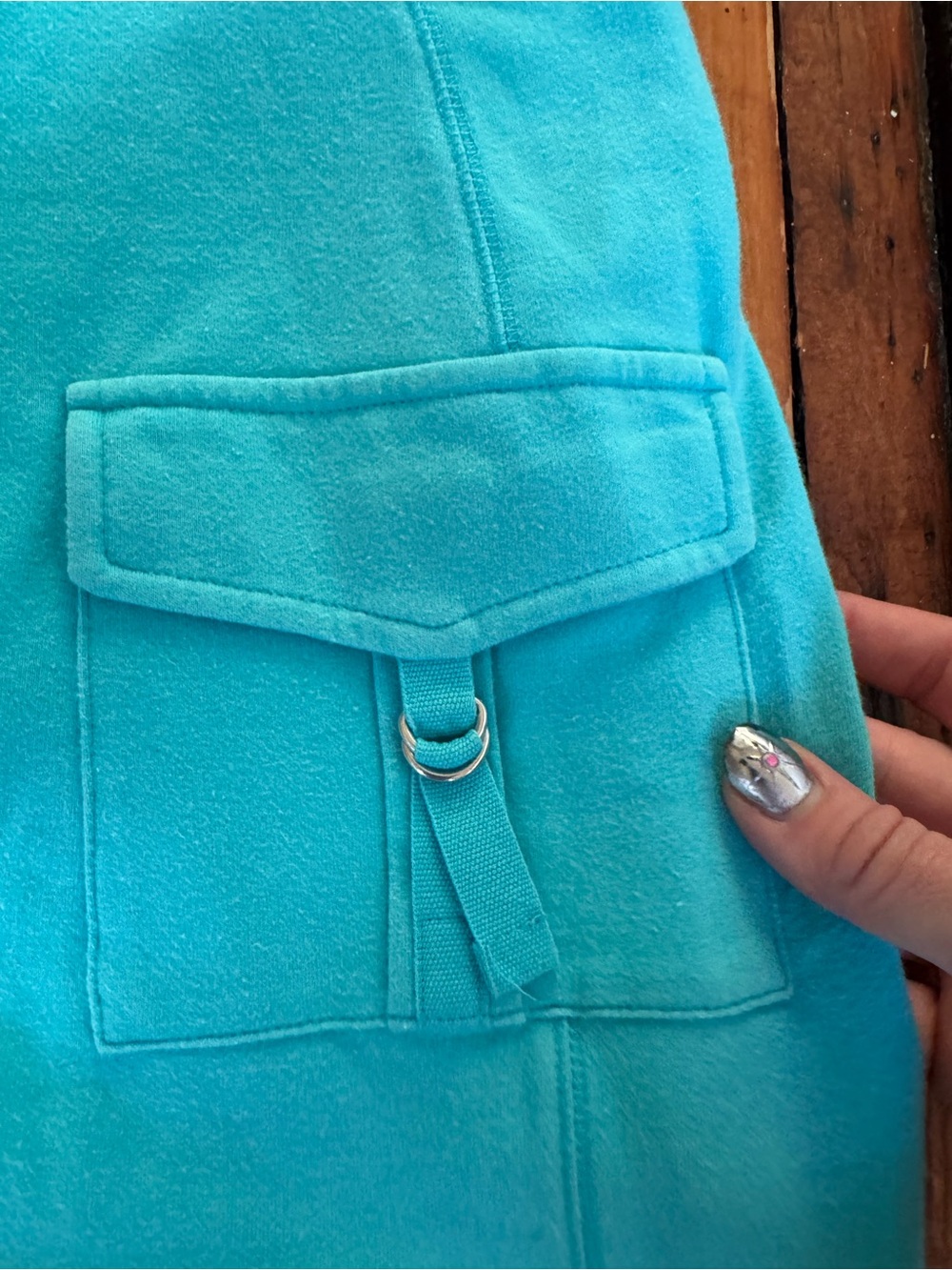 Style & Co. Turquoise Drawstring Mini Skirt - Picture 4 of 5